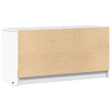 TV Cabinet with LED White 100x34x50 cm Engineered Wood 852215