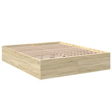 Bed Frame without Mattress Sonoma Oak 150x200 cm 3281009