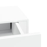 Wall-mounted Drawer Shelves 2 pcs White 60x23.5x10cm MDF 330256