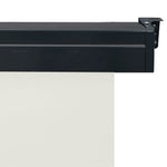 ZNTS Balcony Side Awning 125x250 cm Cream 48419