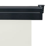 ZNTS Balcony Side Awning 125x250 cm Cream 48419