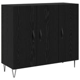Sideboard Black Oak 90 x 32.5 x 80 cm Engineered Wood 879584
