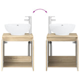 Bathroom Furniture Set 2 pcs Sonoma Oak Engineered Wood 3404086