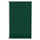 Wall-mounted Garden Shed Green 118x100x178 cm Galvanised Steel 316217