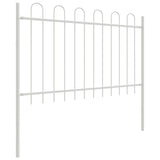 Garden Fence White 3.4 x 1.2 m Powder-coated steel 3334046
