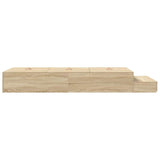 Storage Bed Frame with Drawer Sonoma Oak 236.5 x 90 x 31.5 cm 3335607
