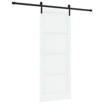 Sliding Door Manual White and black 83 x 211 cm 3333311
