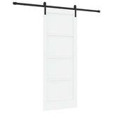 Sliding Door Manual White and black 83 x 211 cm 3333311