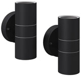 Outdoor LED Wall Lights 2 pcs Stainless Steel Up/Downwards 42417