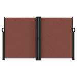 ZNTS Retractable Side Awning Brown 140x1200 cm 318063