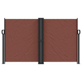 ZNTS Retractable Side Awning Brown 140x1200 cm 318063