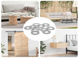 Washers 11842 pcs Silver Iron 864465