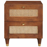 Bedside Cabinet Brown 40 x 33.5 x 46 cm Solid Acacia wood 4018878