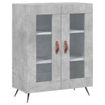 Highboard Concrete Grey 69.5x34x180 cm Engineered Wood 3195711