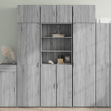Highboard Grey Sonoma 70x42.5x185 cm Engineered Wood 3281376