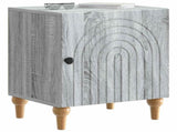 Bedside Cabinet Grey Sonoma 43 x 34.5 x 50 cm Engineered Wood 894117