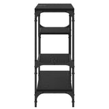 Console Table Black Oak 100 x 30 x 75 cm Engineered wood 883542