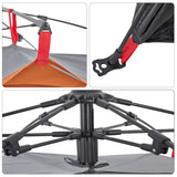 Camping Tent Dome 2-Person Grey and Orange Quick Release 4004191