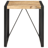 Dining Table 70x70x75 cm Solid Rough Mango Wood 321596