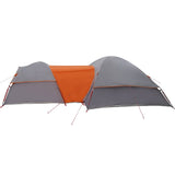 Camping Tent 5-Person Grey and Orange Waterproof 4009589
