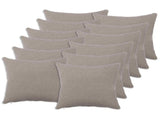 Cushion Cover 12 pcs HEERLEN Light Grey 50 x 50 cm Boucl 910911