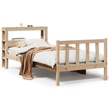 Bed Frame without Mattress 100x200 cm Solid Wood Pine 3305900