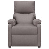 Recliner Chair Taupe Fabric 342458