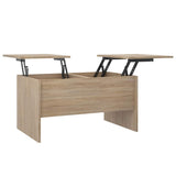 Coffee Table Sonoma Oak 80x50x42.5 cm Engineered Wood 809731