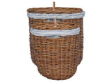 Laundry Basket 2 pcs Brown 42020974