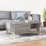 Coffee Table Grey Sonoma 80x80x36.5 cm Engineered Wood 821098