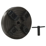 4 Jaw Wood Chuck with M18 Connection Steel Black 150x63 mm 147833