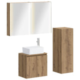 Bathroom Furniture Set 4 pcs Artisan Oak 3407454