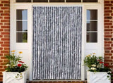 Fly Curtain Silver 100x200 cm Chenille 377379