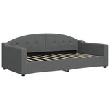 Daybed with Mattress Dark Grey 90x190 cm Fabric 3197598