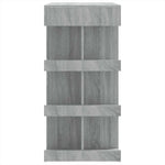 Bar Table with Storage Rack Grey Sonoma 100x50x101.5 cm 812961