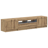 5 Piece LED TV Cabinet Artisan Oak Engineered Wood 3417014