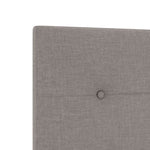 ZNTS Bed Frame Taupe 140x190 cm Fabric 3344729