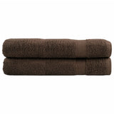 Premium Towels "SOLUND" 2 pcs Brown 100x200 cm 600 gsm 137245
