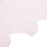 Fish Scale Tile 20 pcs Light Pink 30 x 30 cm 42046220