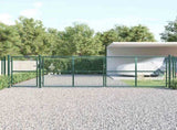 Mesh Garden Gate Green 500x125 cm Galvanised Steel 154540