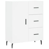 Highboard White 69.5x34x180 cm Engineered Wood 3199825