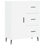 Highboard White 69.5x34x180 cm Engineered Wood 3189461
