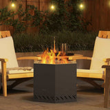 Smokeless Fire Pit Black 58 x 58 x 51 cm Steel 858980