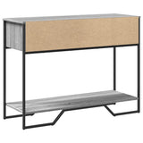 Console Table Grey Sonoma 100x35x74.5 cm Engineered Wood 848532