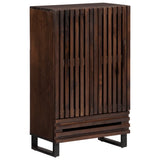 Highboard Brown 60x34x100 cm Solid Wood Mango 377586