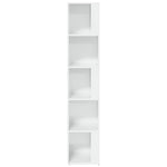 ZNTS Corner Cabinet High Gloss White 33x33x164.5 cm Engineered Wood 809050