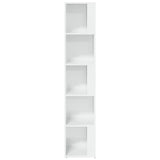 ZNTS Corner Cabinet High Gloss White 33x33x164.5 cm Engineered Wood 809050