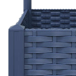 Garden Planter with Trellis Blue Grey 40x40x136 cm PP 318249