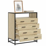 Drawer Cabinet Sonoma Oak 70x41x83.5 cm Engineered Wood 849090