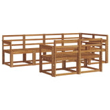 Outdoor Sofa Set 7 pcs Natural Solid Acacia Wood 3366522